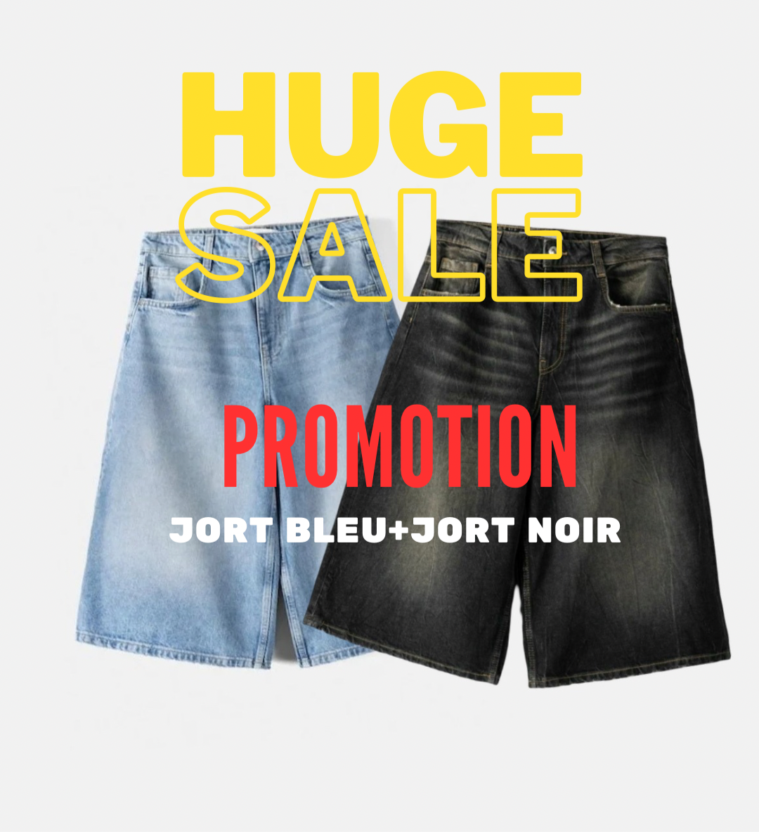 Blue Jorts + Black Jorts