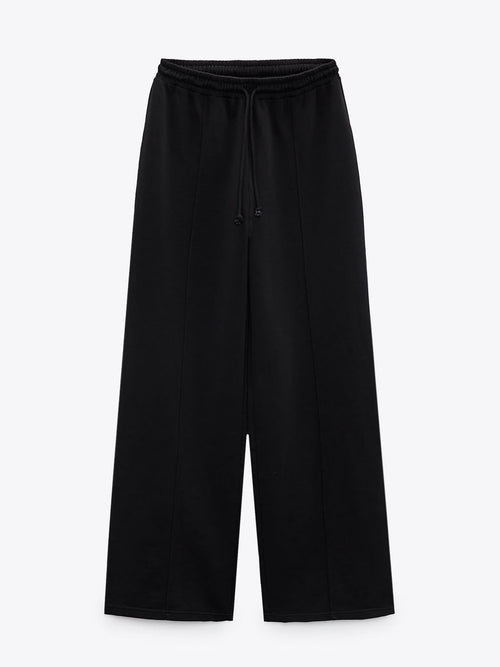 Black Baggy Sweat Pants
